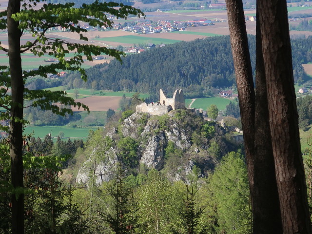 Ruine Rabenstein vom Kasparstein aus