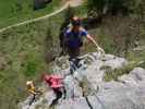 Ruine Rabenstein-Klettersteig: David, Martina und Axel