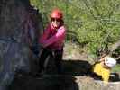 Ruine Rabenstein-Klettersteig: Martina und David im Ausstieg