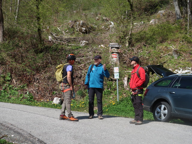 Axel, Horst und David zwischen Türkenschanze-Klettersteig und Vellach