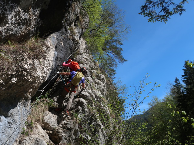 Türkenkopf-Klettersteig: Martina und Axel