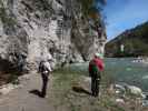 Türkenkopf-Klettersteig: Larissa und David beim Einstieg