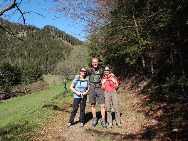 Sabine, Frank und Carmen zwischen Hohe Rötz und Erzherzog-JOhann-Hube