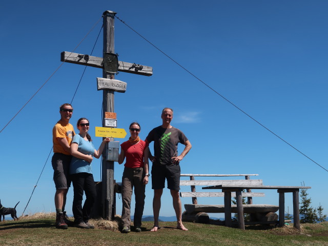 Ich, Sabine, Carmen und Frank am Thalerkogel, 1.655 m