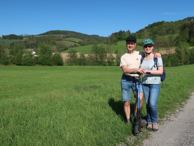 Ich und Sabine zwischen Aspang und Grimmenstein