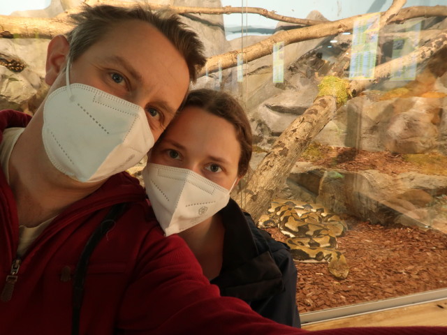 Ich und Sabine im Reptilienzoo Forchtenstein