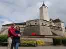 Ich und Sabine bei der Burg Forchtenstein