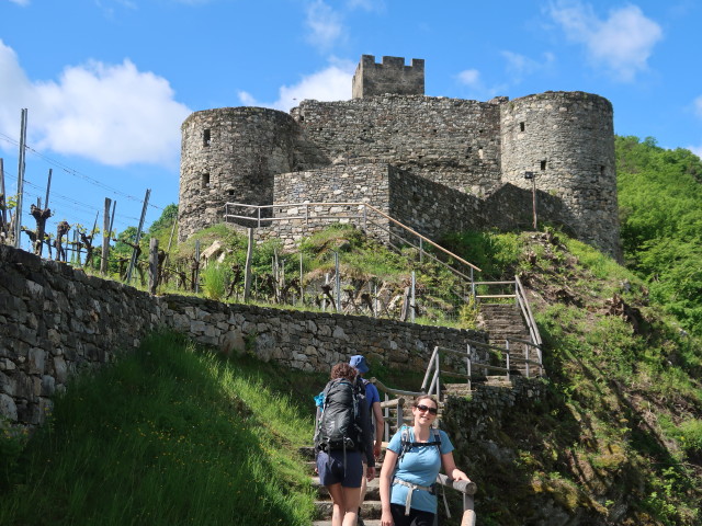 Julia, Herbert und Sabine bei der Ruine Hinterhaus