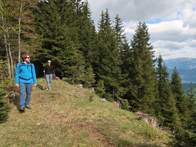 Thomas und Birgit am Erzberg-Höhenweg zwischen Hachelnock und Lahnernock