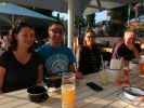 Sabine, ich, Iris und Erich im 'Das Bootshaus'