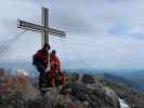 Angela, Erich und ich am Großen Buchstein, 2.224 m (5. Juni)