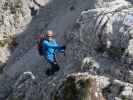 Däumling-Klettersteig: Thomas vor der Nepalbrücke