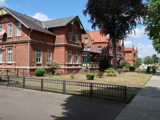 Bahnhofstraße in Ludwigslust (20. Juni)