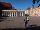 Sabine und ich Am Markt in Schwerin (20. Juni)