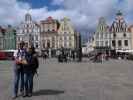 Ich und Sabine am Neuen Markt in Rostock (22. Juni)