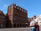 Sabine und ich am Alten Markt in Stralsund (23. Juni)