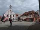 Ich und Sabine am Rathausplatz in Wolgast (25. Juni)