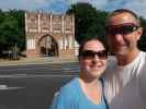 Sabine und ich beim Treptower Tor in Neubrandenburg (25. Juni)