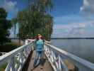 Sabine auf der Weißen Brücke in Neustrelitz (26. Juni)