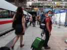 Sabine im Hauptbahnhof Hamburg (27. Juni)