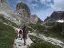 Kamil und Frank am Weg 115 zwischen Rifugio Fratelli Fonda Savio und Misurina