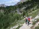 Josef, Kamil und Frank am Weg 115 zwischen Rifugio Fratelli Fonda Savio und Misurina