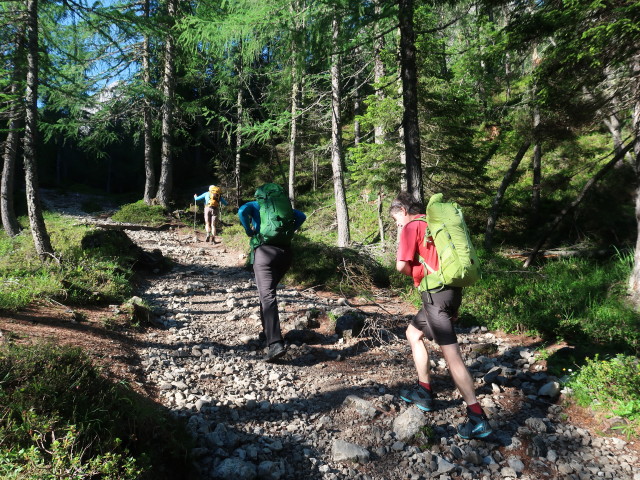Herbert, Ursa und Gerald am Egerländerweg zwischen Insteinhütte und Marcherstein