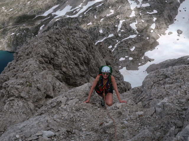 Domeniggweg: Ursa in der 6. Seillänge