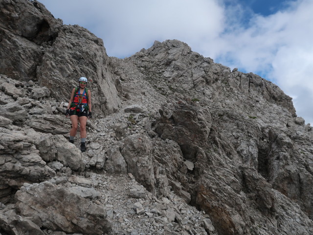 Seekofel-Klettersteig: Ursa im Ausstieg