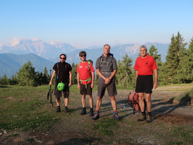 Raphael, Gerald, Frank und Josef zwischen Pirkeralm und Seidernitztörl