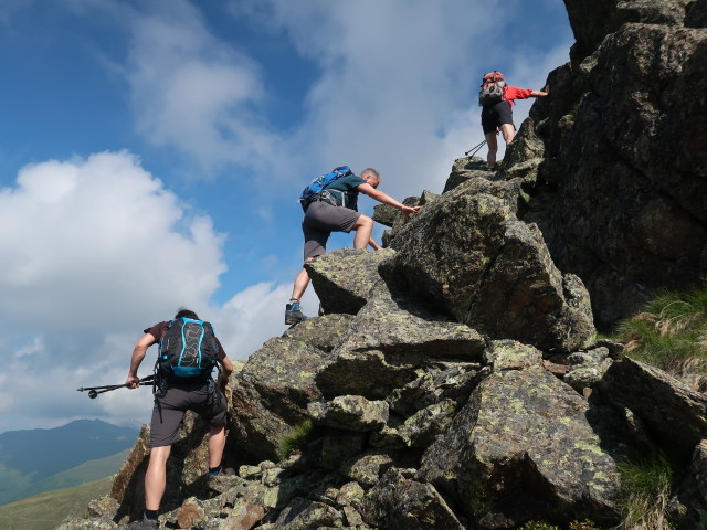 Raphael, Frank und Josef zwischen Seidernitztörl und Kristallspitze