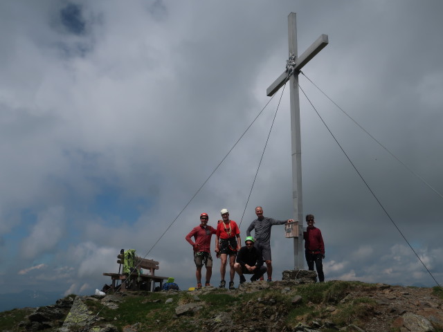 Ich, Josef, Raphael, Frank und Gerald am Scharnik, 2.657 m