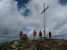 Josef, Frank, ich, Gerald und Raphael am Scharnik, 2.657 m