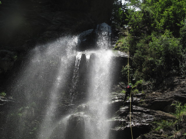 Raphael im 1. Wasserfall
