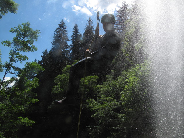 Peter im 1. Wasserfall