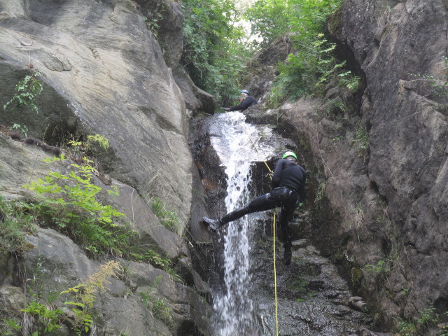 Josef und Kamil im 3. Wasserfall