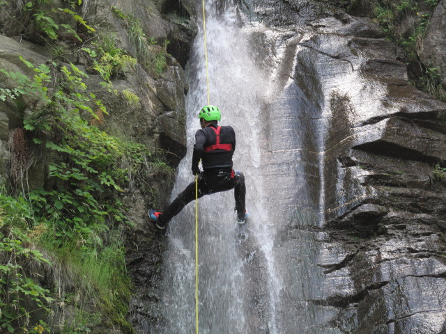 Raphael im 3. Wasserfall