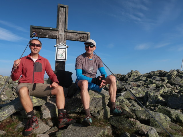 Ich und Herbert am Hochreichart, 2.416 m (24. Juli)