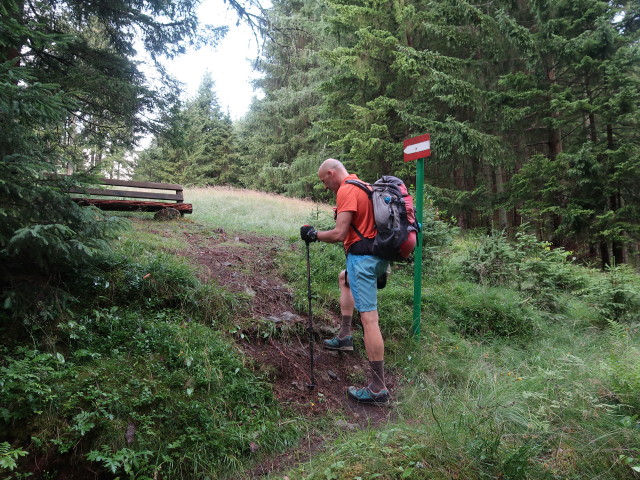 Herbert zwischen Gaalreiter und Kleinganghütte (25. Juli)