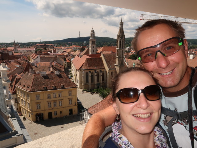 Sabine und ich am Feuerturm
