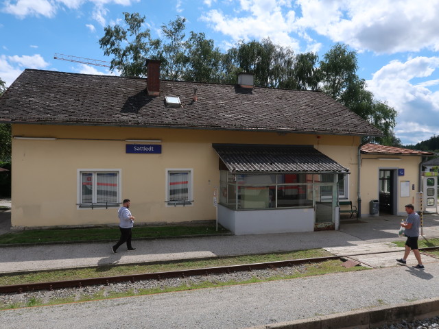 Bahnhof Sattledt, 400 m (6. Aug.)