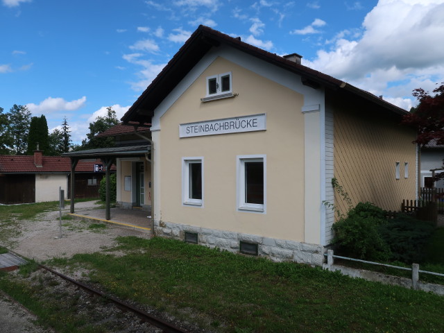 Bahnhof Steinbachbr&uuml;cke, 460 m (6. Aug.)