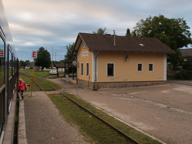 Bahnhof Pettenbach, 486 m (8. Aug.)