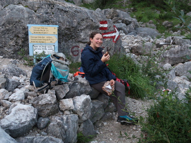 Sabine zwischen in der Röll und Grießkarsteig