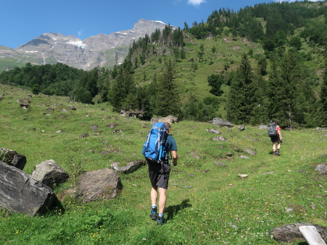 Erich und Ronald am Mainzer Weg zwischen V&ouml;gerlalm und Stangenhagriedl (14. Aug.)
