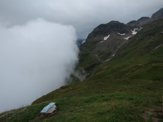 von der Schwarzenberghütte Richtung Süden (14. Aug.)