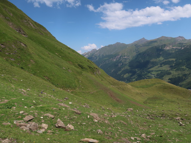 Frank und Erich am Mainzer Weg zwischen Boggeneigraben und Zellermahder (15. Aug.)