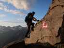 Erich zwischen Remsschartl und Hohe-Dock-Klettersteig (15. Aug.)