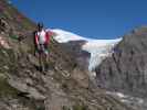 Ronald zwischen Hohe-Dock-Klettersteig und Remsschartl (15. Aug.)