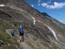 Erich und Frank am Mainzer Weg zwischen Schwarzenberghütte und Boggeneigraben (15. Aug.)